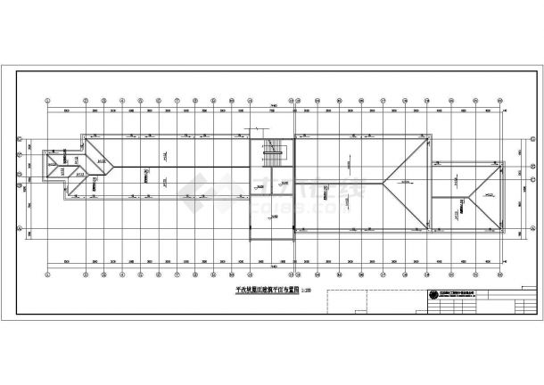 某四层砖混结构中学教学楼建筑设计施工方案CAD图纸-图一