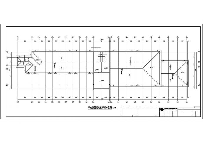 某四层砖混结构中学教学楼建筑设计施工方案CAD图纸_图1