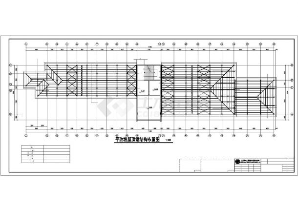 某四层砖混结构中学教学楼建筑设计施工方案CAD图纸-图二