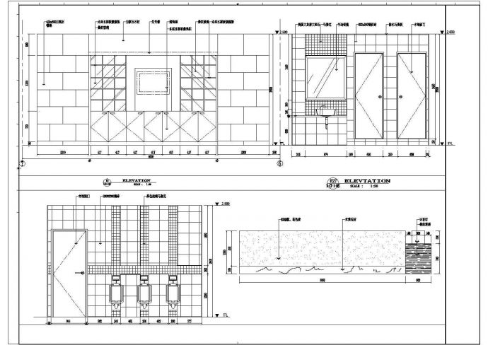 某大学城西餐厅平面布置设计施工方案CAD图纸_图1