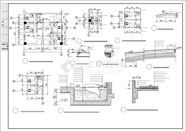 某医疗机构发热门诊建筑设计施工方案CAD图纸-图二