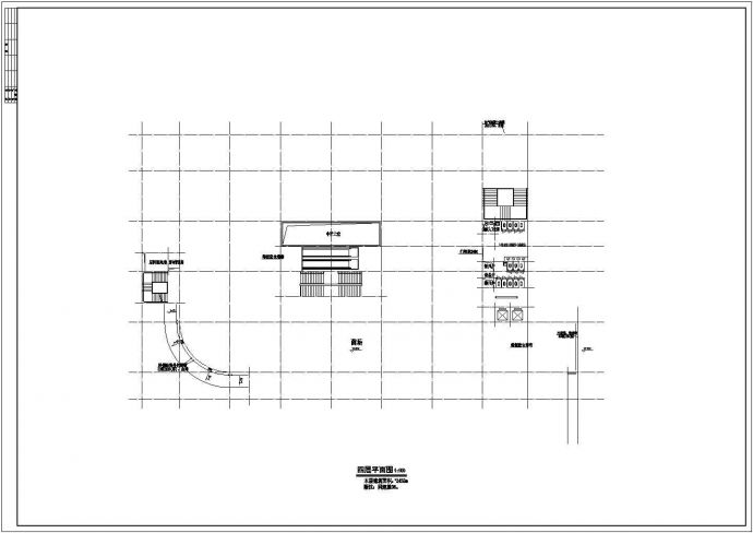 某大型商厦设计cad建筑平面方案图_图1