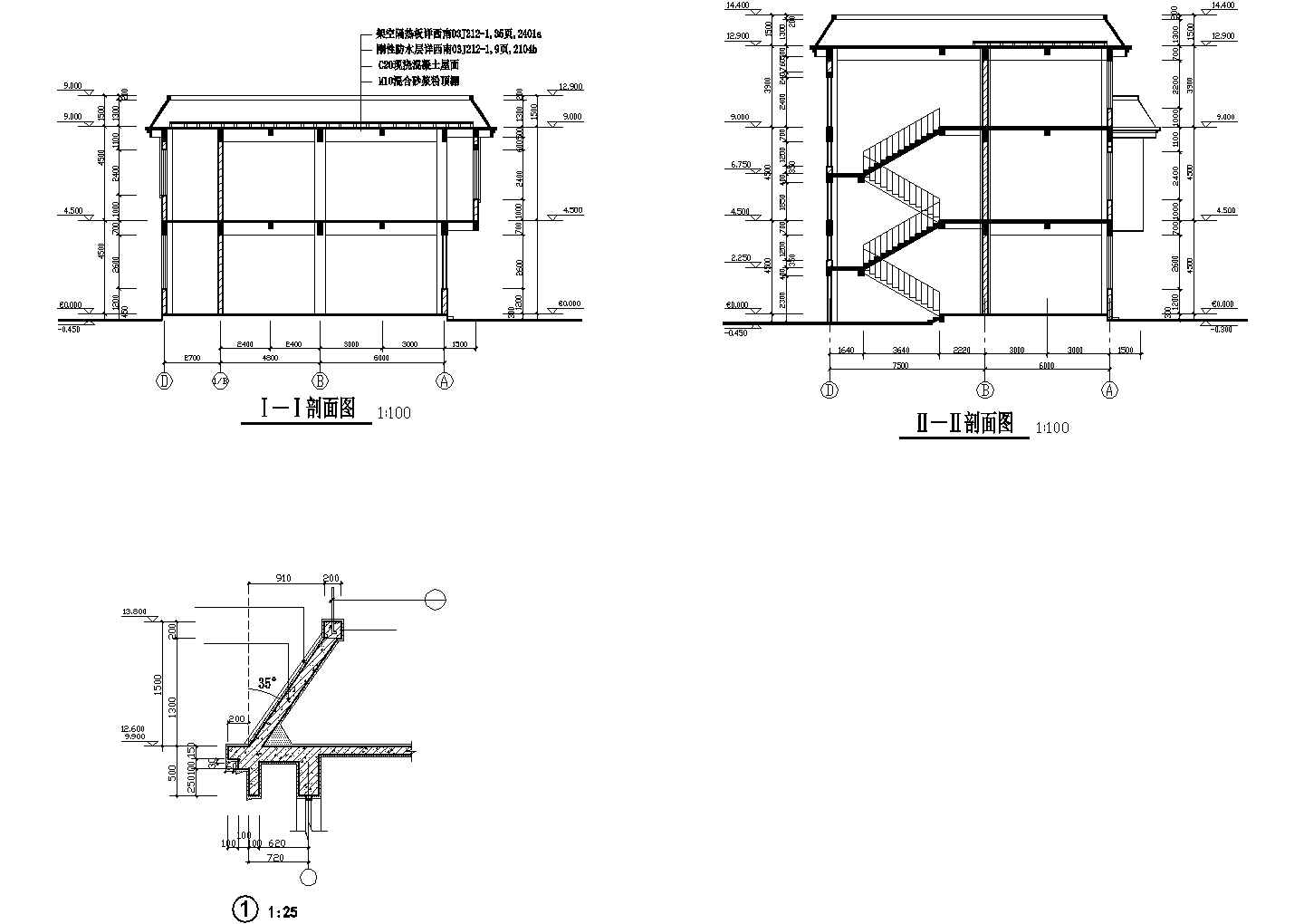 某城市商业综合楼建筑设计施工方案CAD图纸