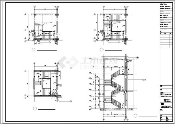 上海2层高档会所建筑设计CAD设计图（含地下室设计）-图一