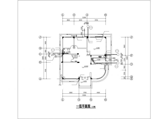 某乡村280平米3层框混结构单体别墅给排水CAD设计图纸_图1