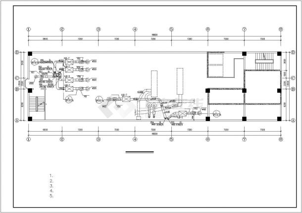 某地实验室空调排毒全套设计施工方案CAD图纸-图一