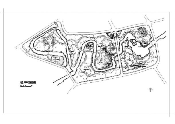 永嘉县鹅脯公园详细规划设计cad图纸 （含总平面图）-图一