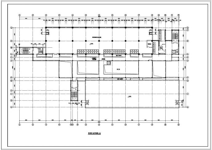 大学图书馆建筑方案平面设计cad施工图_图1