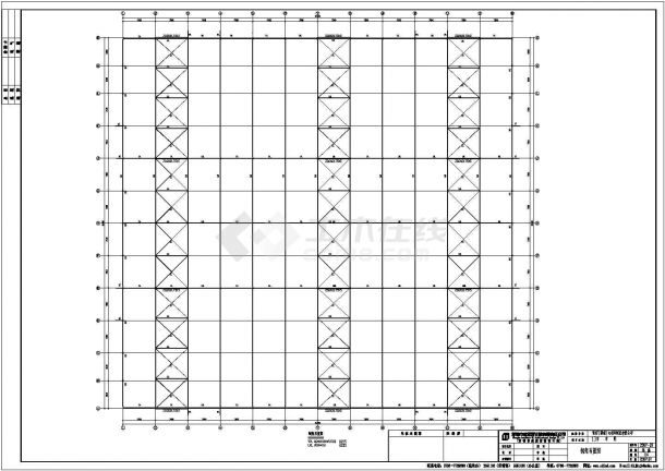 某化工工厂车间结构设计CAD图-图一