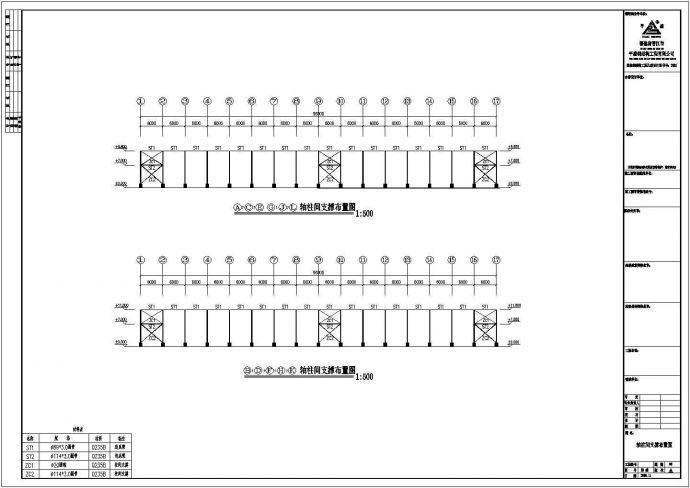 杭州某公司钢结构厂房工程设计CAD图_图1