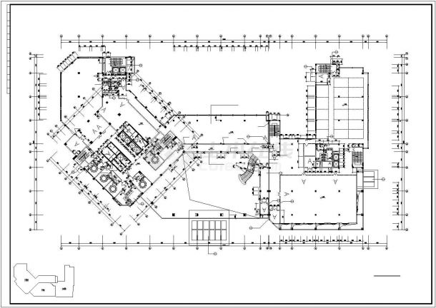 某大型5星级酒店全套建筑施工CAD图纸-图二