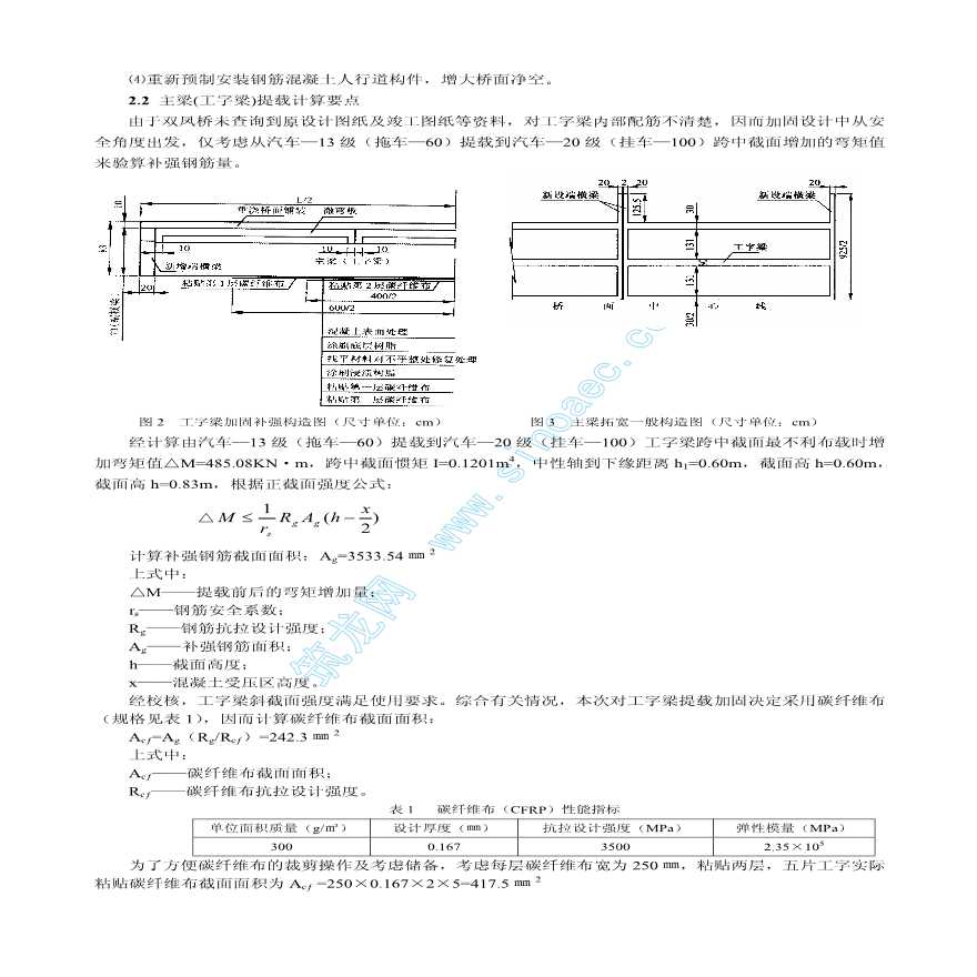 碳纤维用于钢筋混凝土工字梁桥抗弯加固的试验研究与分析-图二