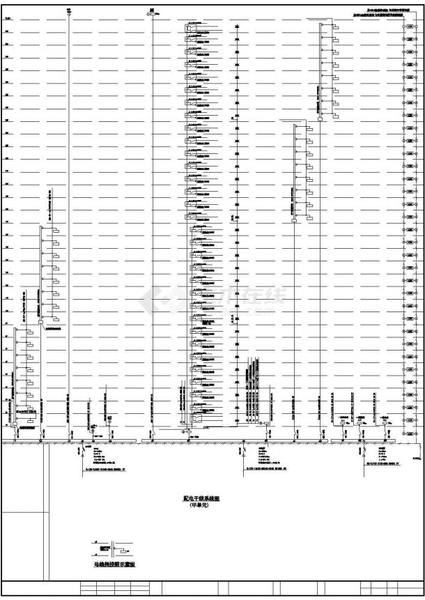 奉贤曙光小区21层住宅电气设计施工cad图纸（含地下一层，共十六张）-图二