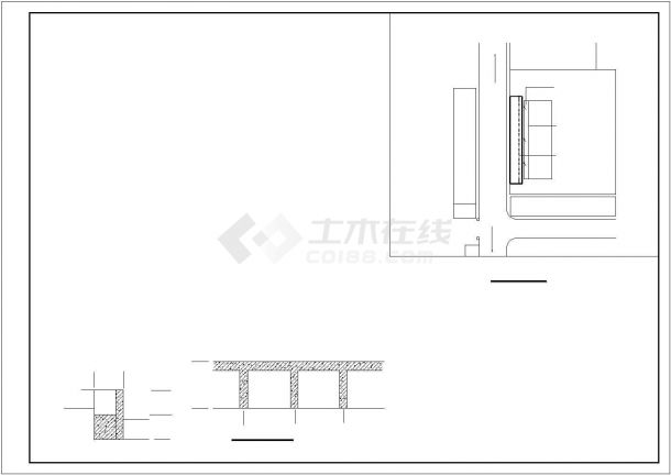 1450平米2层框架结构商业综合门面房建筑设计CAD图纸-图一