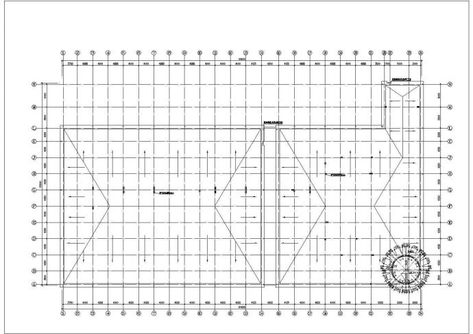 乌鲁木齐市某商业街1万平米四层框架结构百货商场建筑设计CAD图纸_图1