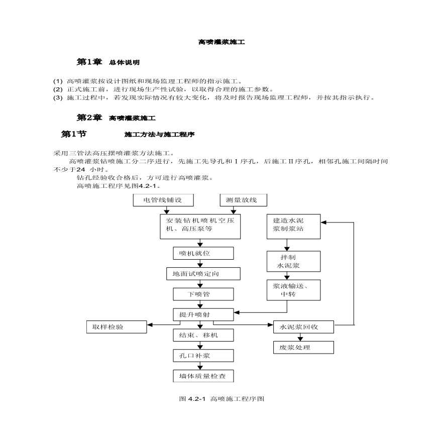 三管法高压摆喷灌浆方法施工-图一