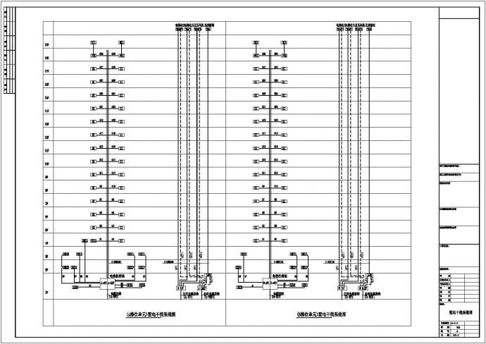 某19层住宅楼电气CAD全套设计平面图_图1
