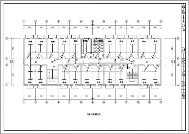 某工厂电气CAD详细设计施工布线图-图二