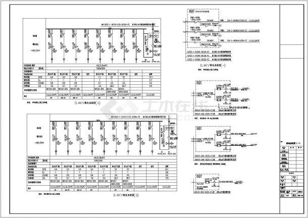 某33层住宅强电电气CAD全套设计施工图-图二
