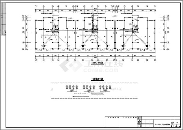某上海多层住宅电气CAD设计平面系统图-图一