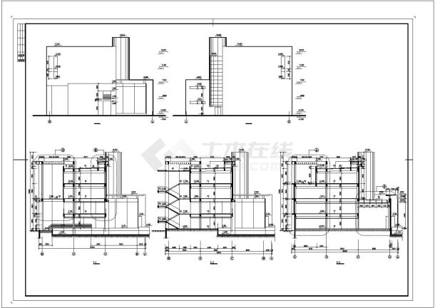 4层厂区办公楼建筑设计方案CAD施工图纸（长80.5米 宽28.6米 ）-图一