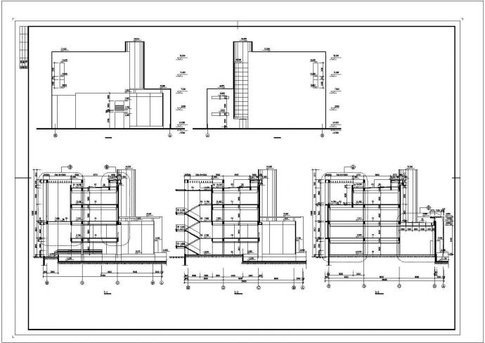 4层厂区办公楼建筑设计方案CAD施工图纸（长80.5米 宽28.6米 ）_图1