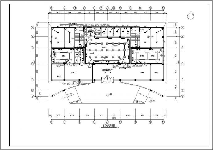 某九龙道路站电气CAD施工设计图_图1