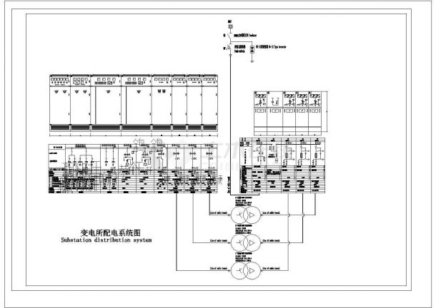 某工业园变配电中心CAD设计套图-图二