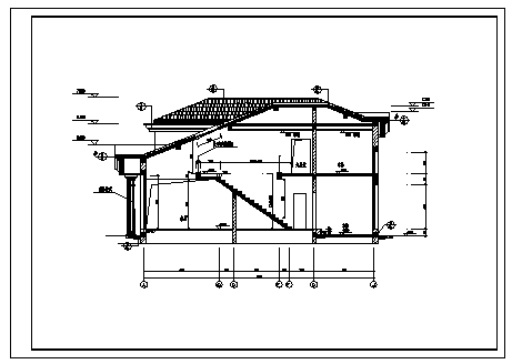 别墅设计_某二层砖混结构欧式别墅建筑施工cad图，含效果图-图一