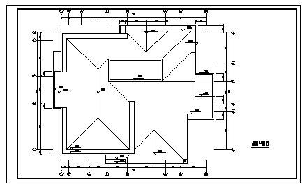 别墅设计_某二层砖混结构欧式别墅建筑施工cad图，含效果图-图二