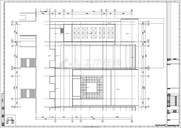 【最新】某9层现代风格办公楼建筑设计CAD图纸-图一