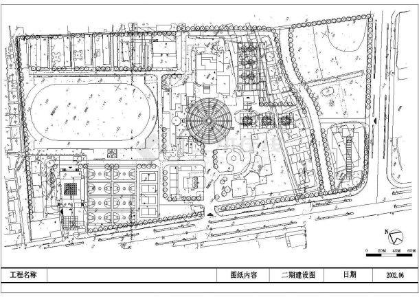 【最新】某职教中心校园扩建规划设计CAD图纸-图二