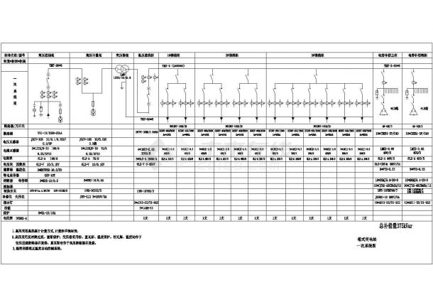 某1250KVA箱变CAD全套系统图-图一