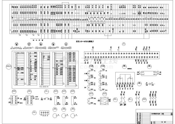 某变电站大样节点CAD出线柜接线图-图一