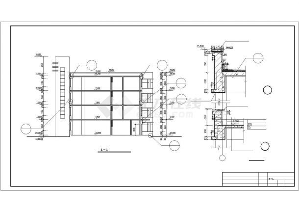 四层剪力墙结构别墅建筑结构施工图纸（含设计说明）-图一