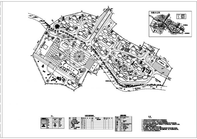 某市生活办公区总平面规划设计图_图1
