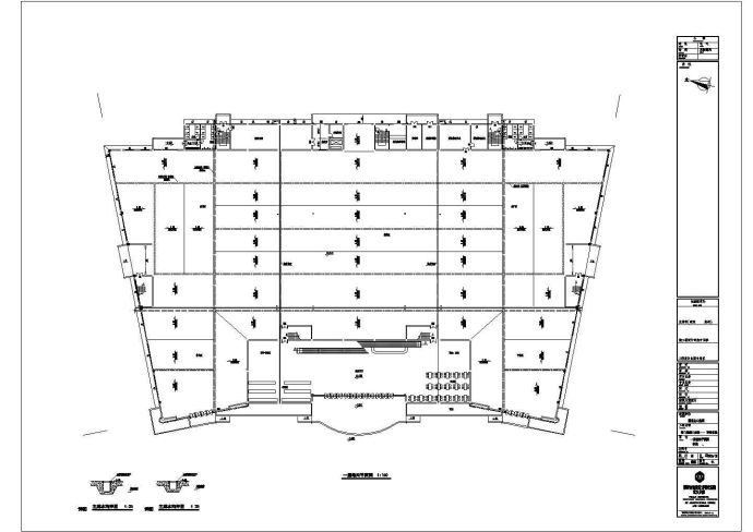 某多层框架结构现代超市设计cad全套建施图_图1