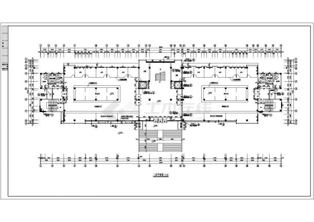 劳动人事保障局六层办公楼建筑设计施工图纸-图二