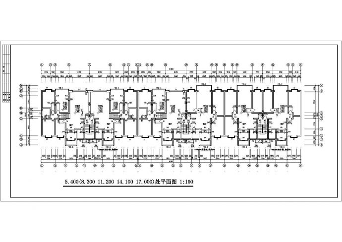 荆州市某小区5500平米6层砖混结构节能住宅楼建筑设计CAD图纸_图1