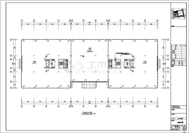 [安徽]某厂区生产研发楼给排水CAD全套设计施工图纸（24米、5万立方）-图一