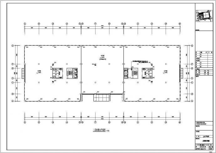 [安徽]某厂区生产研发楼给排水CAD全套设计施工图纸（24米、5万立方）_图1