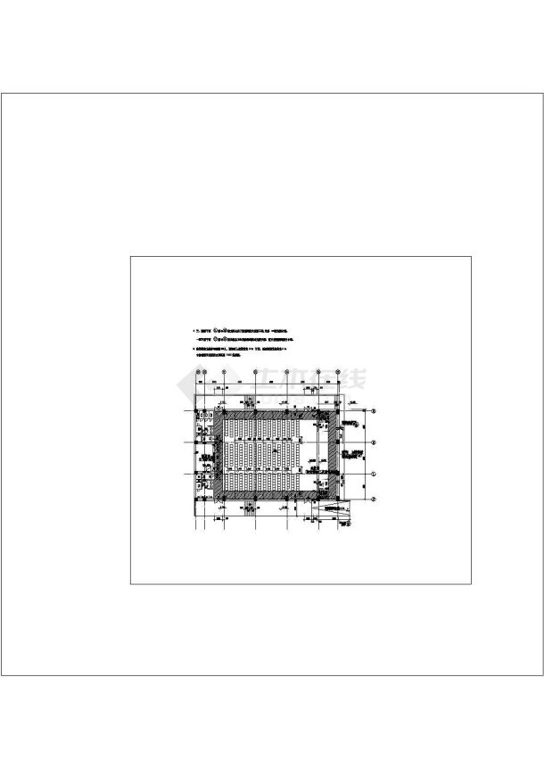 某小学教学楼平面规划cad施工图-图一