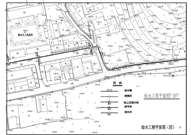 [四川]某社区新村建设给排水工程CAD详细施工图设计-图一