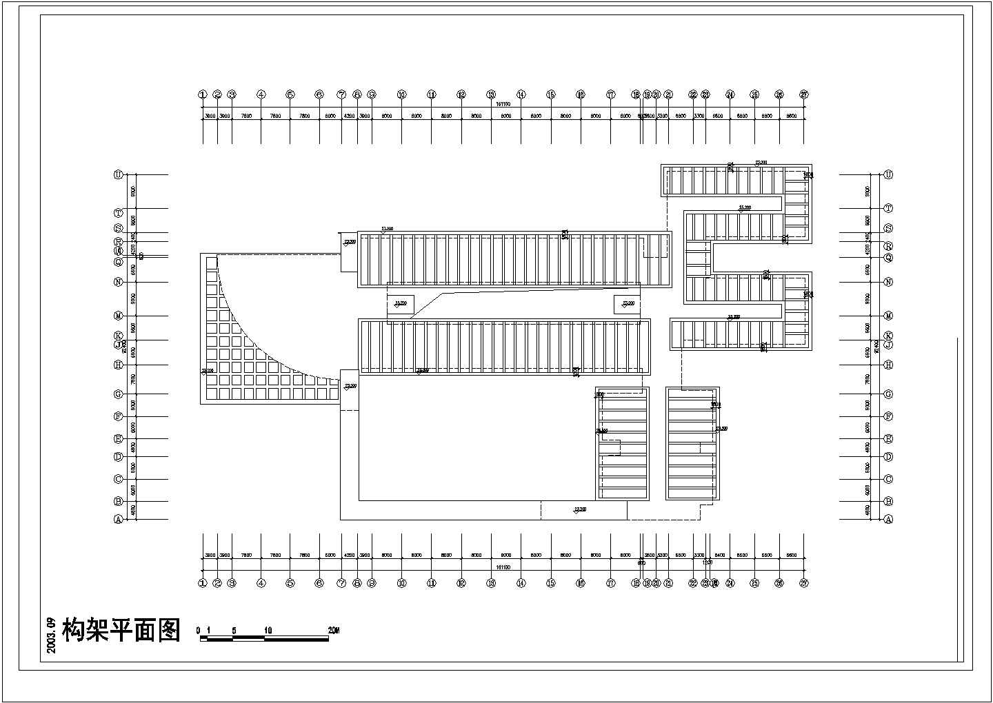 某学校建筑单体规划cad施工图