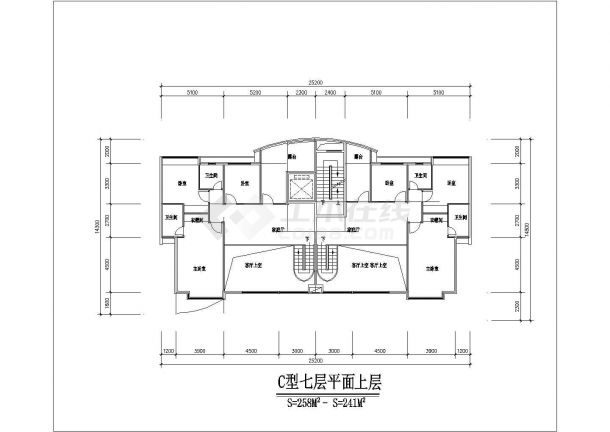 常州假日花园小区多层精品住宅楼全套建筑施工设计cad图纸-图一