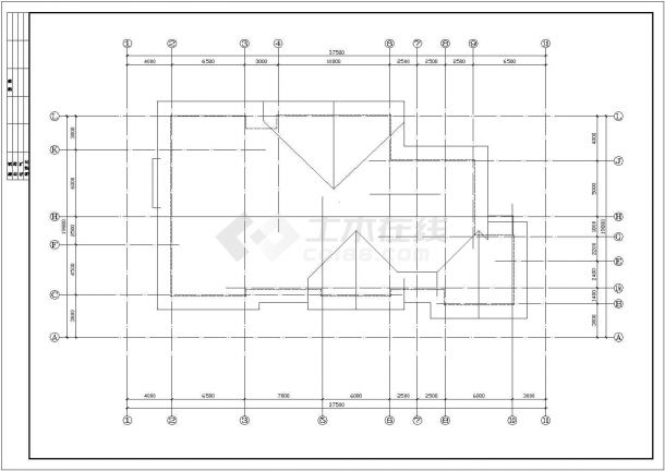 850平米3层框架结构单体豪华私人别墅建筑CAD设计图纸（含效果图）-图二