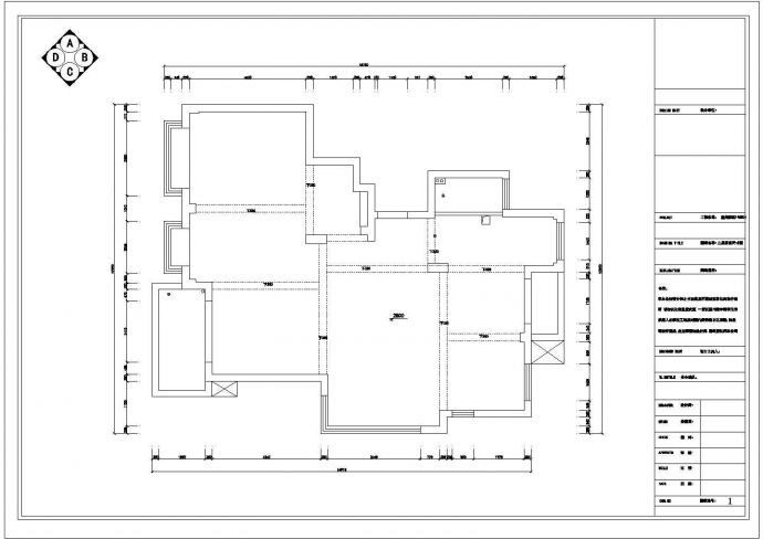 星海家苑605号欧式风格装修设计CAD图纸_图1