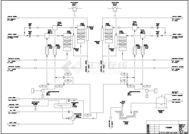 某火电厂烟气脱硝CAD系统流程图-图一