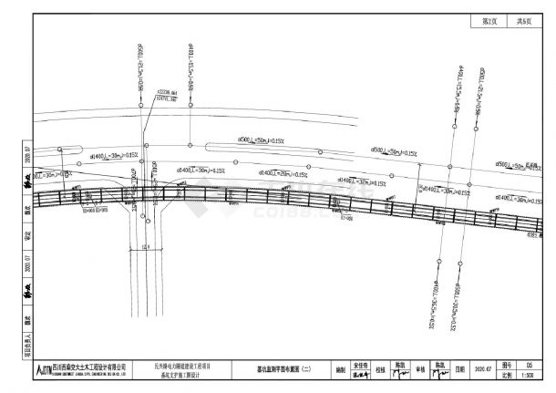 民兴路电力隧道建设工程项目05-基坑监测平面布置CAD图.dwg-图一