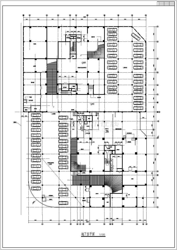 烟台市某高层住宅建筑平面施工设计CAD图纸-图一